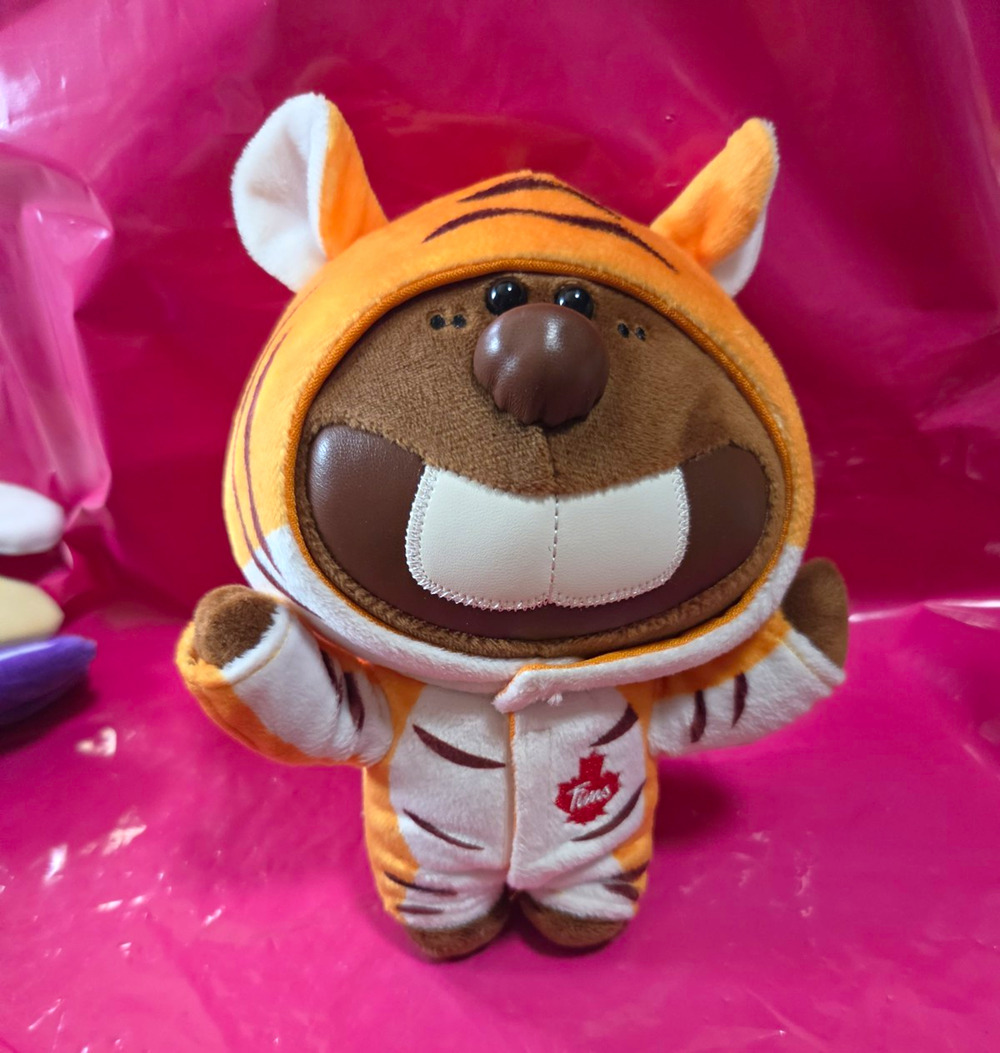 Tims Tiger Mini Plush Keychain Orange White Brown Stuffed Animal 2022